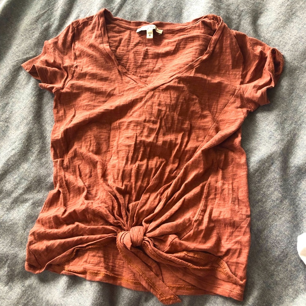 Express tie-front tee